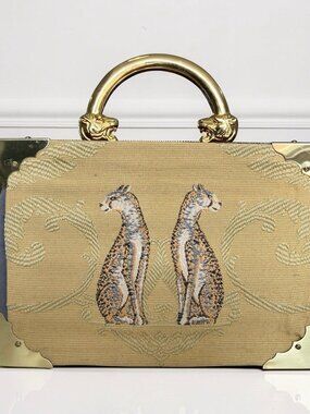 Unique Wooden 1992 Cigar Box Purse Chateau de la Fuente Rare Estate Reserve Bag